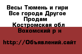 Весы Тюмень и гири - Все города Другое » Продам   . Костромская обл.,Вохомский р-н